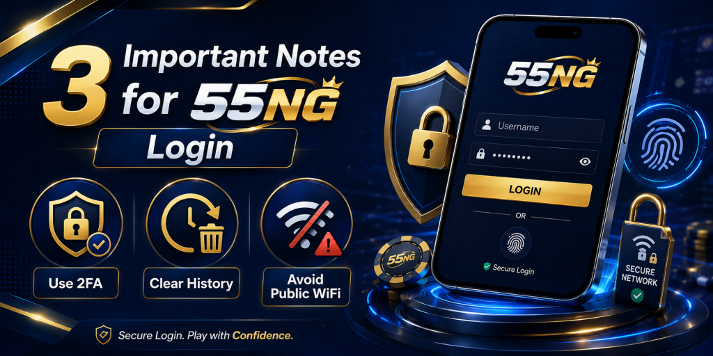 3 important notes for 55NG login