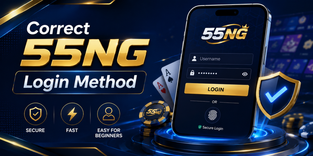 Correct 55NG login method